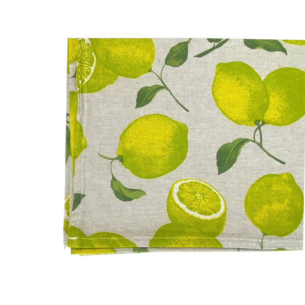 NAPPE DORY SORRENTE citron CITRONS COTON JAUNE