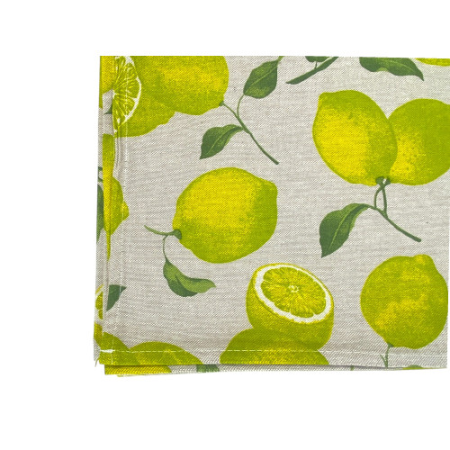 NAPPE DORY SORRENTE citron CITRONS COTON JAUNE