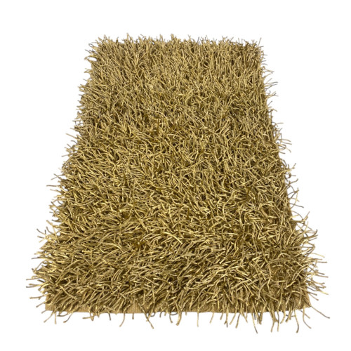 Tappeto Shaggy Beige Moderno - Pelo Lungo 6 cm - Antiscivolo, 12 Misure - Annodato a Mano, Elegante e Morbido