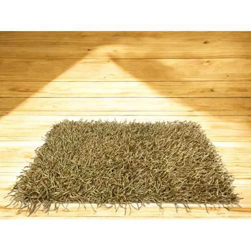 Tappeto Shaggy Beige Moderno - Pelo Lungo 6 cm - Antiscivolo, 12 Misure - Annodato a Mano, Elegante e Morbido