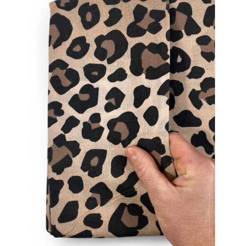 Juego de sábanas dobles 2 cuadradas con estampado de leopardo en puro algodón