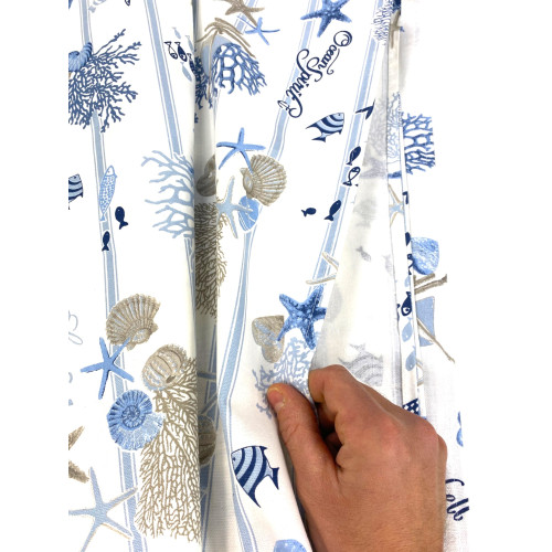 Tovaglia in Cotone Sissi Mare e Riga – Stile Marinaro – Made in Italy – Lavabile