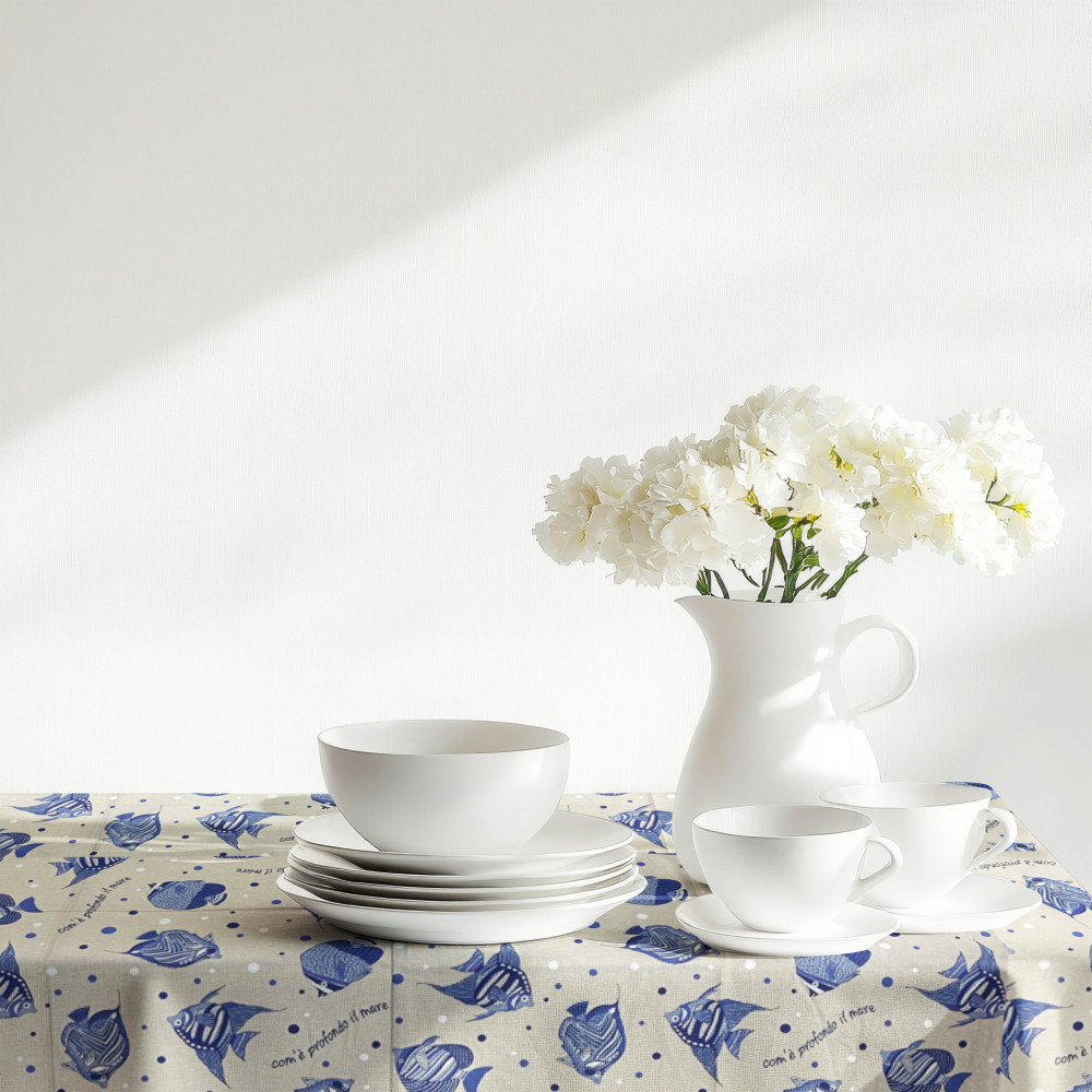 copy of DORY SORRENTO TISCHDECKE zitrone GELBE ZITRONEN aus Baumwolle