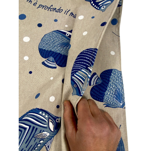 Tovaglia Dory "Com’è Profondo il Mare" – Cotone Pesante – Made in Italy – Lavabile