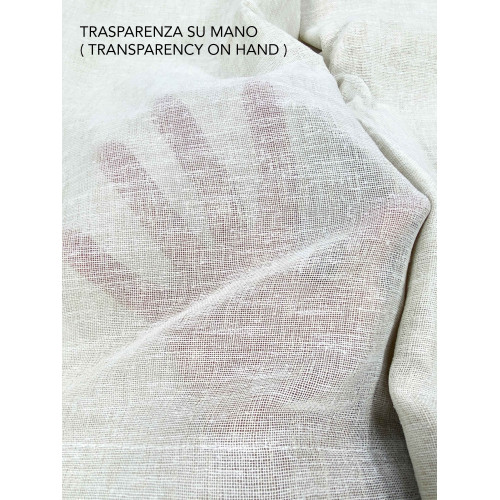 Tenda Simply 2.0 Beige Effetto Lino - 200x300 cm - con Fettuccia per Bastone o Binario - Tinta Unita Naturale