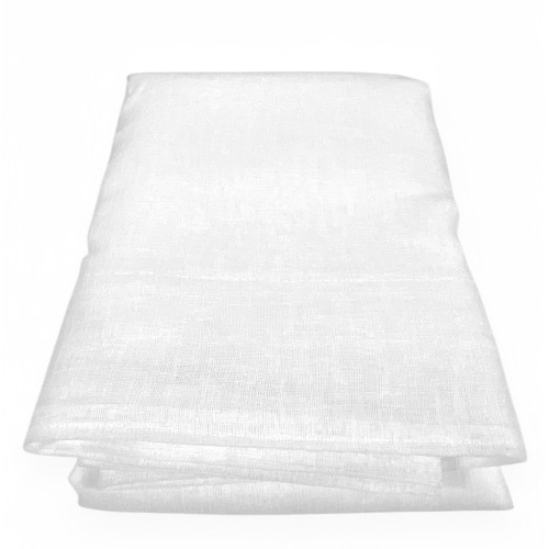 Tenda Simply 2.0 Bianco Effetto Lino - 200x300 cm - con Fettuccia per Bastone o Binario - Tinta Unita Naturale