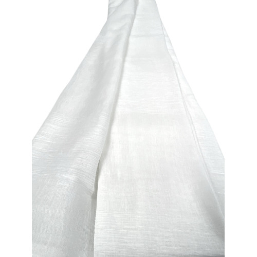 Tenda Monaco Bianca - Pannello 140x300 cm Righe Moderne - Fettuccia Universale per Bastoni o Binari