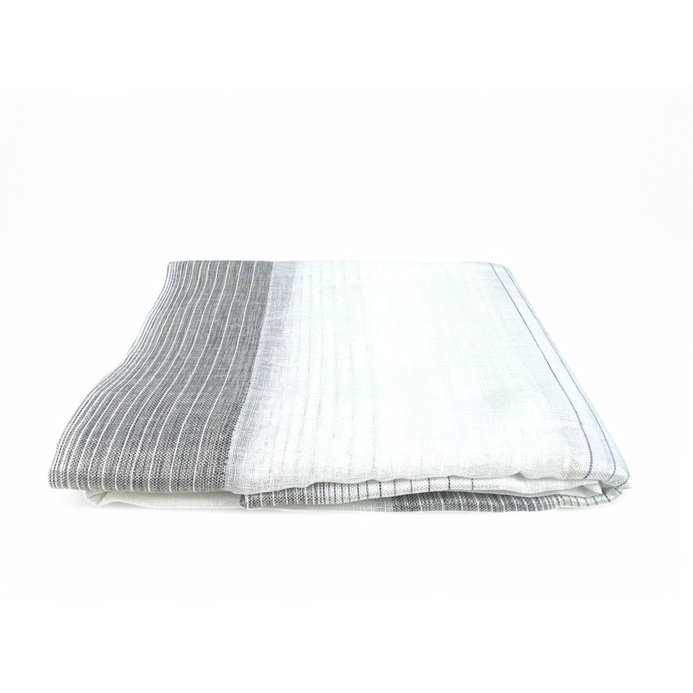 Tenda Jacquard a Righe Moderne - 140x300 cm - Fettuccia Universale - 1 Telo Elegante