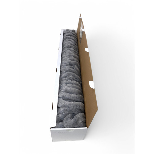 Tenda in Ciniglia Grigia Soffio - Protezione Insetti, Semitrasparente, Facile Montaggio - 100% Polipropilene Riciclabile