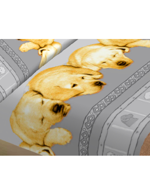 SHEET SET FOR SHEETS NATURE DOG LABRADOR GREY