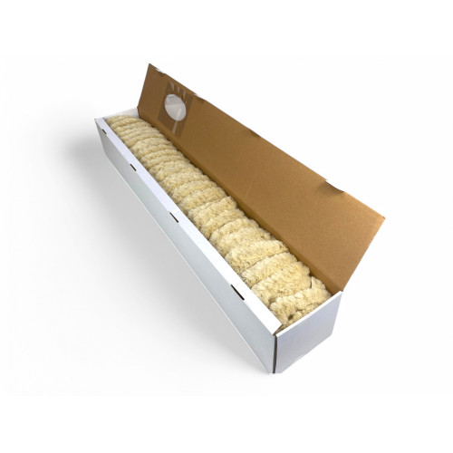 Soffio beige Chenille-Vorhang - Insektenschutz, halbtransparent, einfache Montage - 100% recycelbares Polypropylen