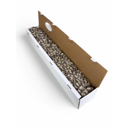 Tenda in Ciniglia Bicolore Beige e Marrone - Protezione Insetti, Semitrasparente, Facile Montaggio