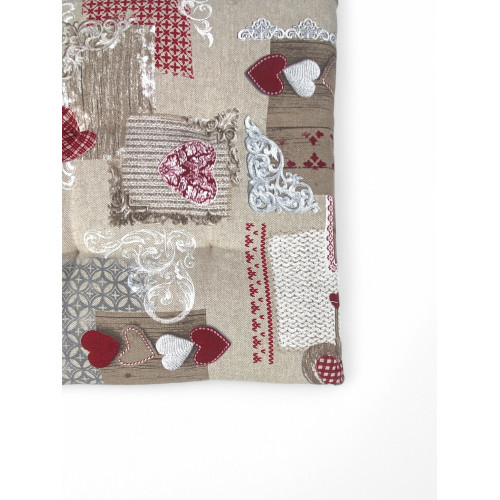 FUNDA DE SILLA DE CORAZÓN TIROLÉS SUAVE MARGOT RED