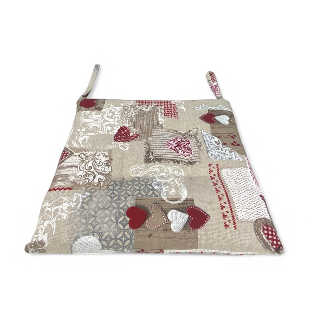 FUNDA DE SILLA DE CORAZÓN TIROLÉS SUAVE MARGOT RED