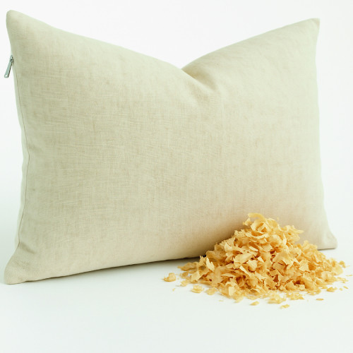 Oreiller en pin cembro du Tyrol du Sud 50x80 - Oreiller en pin cembro naturel Deep Sleep - réglable, coton brut, relax