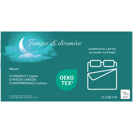 Confezione originale OEKO-TEX - biancheria da letto fantasia rossa
