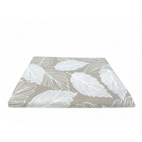 Telo Arredo Copritutto Foglie Beige – Gran Foulard Multiuso in Cotone – Copriletto, Copridivano – Made in Italy