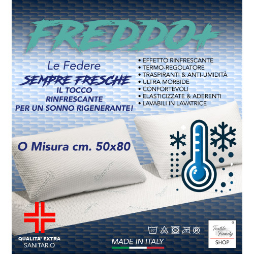 copy of Coppia Federe Rinfrescanti Ice-Touch – Termoregolanti Traspiranti 50x80 cm – Made in Italy