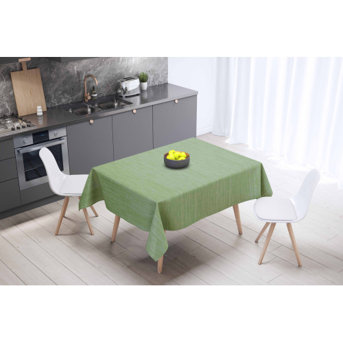 Tovaglia LIMA Verde Chiaro – Tela Cerata Plastificata PVC Lavabile Antiscivolo – Made in Italy