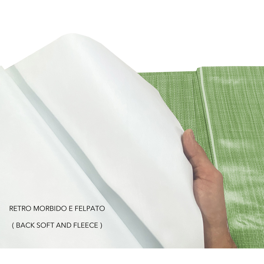 copy of TOVAGLIA LIMA © in TELA CERATA plastificata LAVABILE idrorepellente in PVC CORALLI Blu Made in Italy