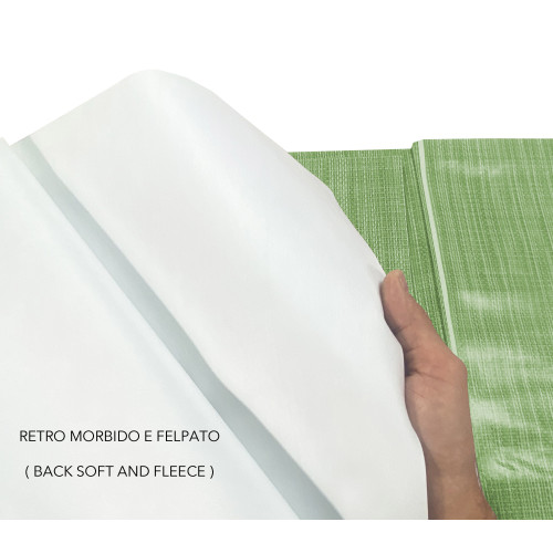 Tovaglia LIMA Verde Chiaro – Tela Cerata Plastificata PVC Lavabile Antiscivolo – Made in Italy