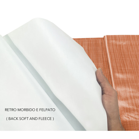 LIMA Orange tablecloth packaging – Made in Italy PVC and TNT product