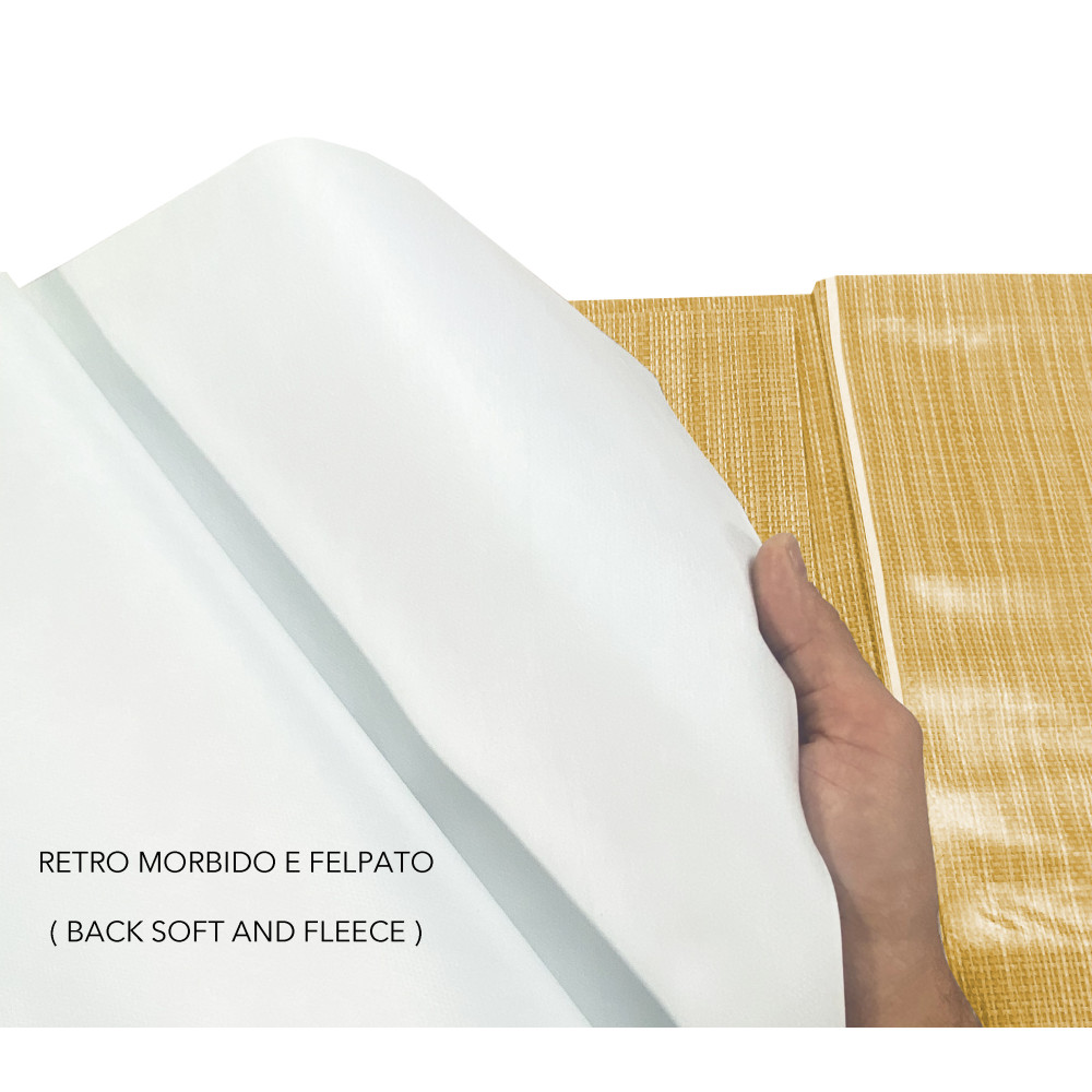 Tovaglia LIMA Gialla – Tela Cerata Plastificata PVC Lavabile Antiscivolo Effetto Lino – Made in Italy