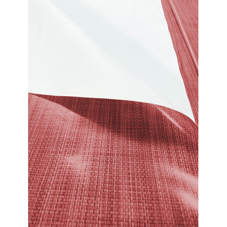 Dos de nappe rouge - Détail polaire antidérapant pour la table