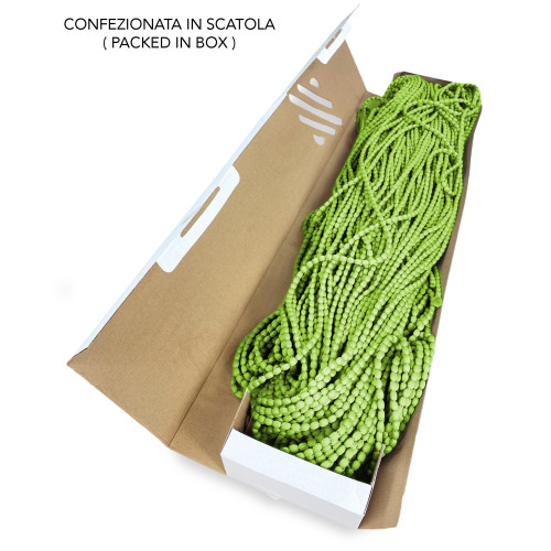 Tenda Mariel Soffice a Perline in Stoffa Anti Insetti e Antirumore - Modificabile - Colore Verde
