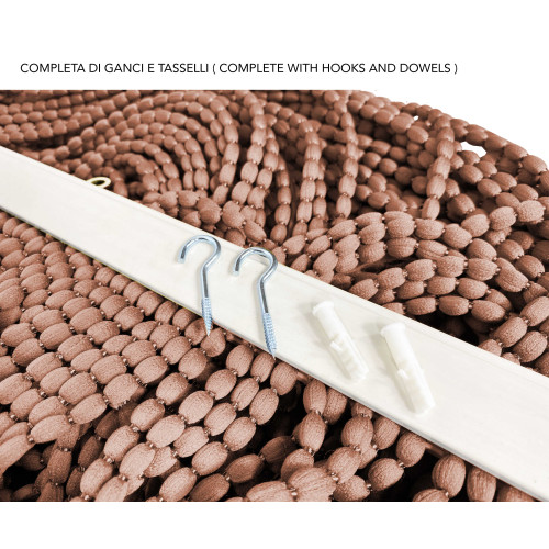 copy of Tenda Mariel Soffice a Perline in Stoffa Anti Insetti e Antirumore - Modificabile - Colore Ruggine