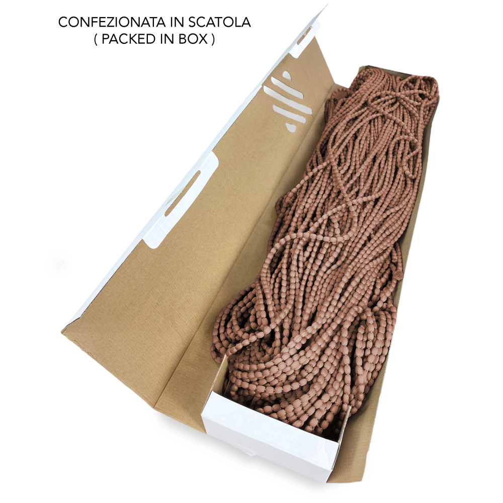 copy of Tenda Mariel Soffice a Perline in Stoffa Anti Insetti e Antirumore - Modificabile - Colore Ruggine