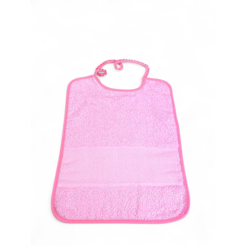 Cloud Kindergarten Set 2 Pieces in Cotton Terry with Stitchable AIDA Canvas - Bib + Towel - Made in Italy