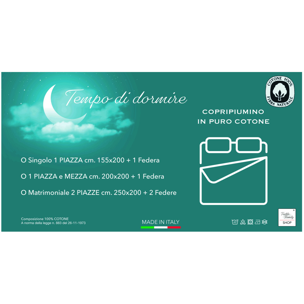 Housse de couette tyrolienne coeurs « Aprica » Beige – 100 % coton artisanal Made in Italy