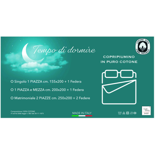 Housse de couette tyrolienne coeurs « Aprica » Beige – 100 % coton artisanal Made in Italy