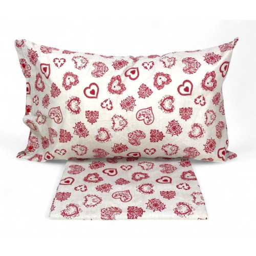 DUVET COVER Tyrolean dis. MIROS RED Mountain Heart