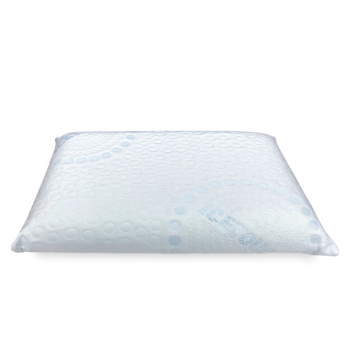 Cuscino Memory Foam FREDDO+ 75×45 cm – Effetto Ice-Touch Rinfrescante – Ergonomico Cervicale – Made in Italy, Sfoderabile