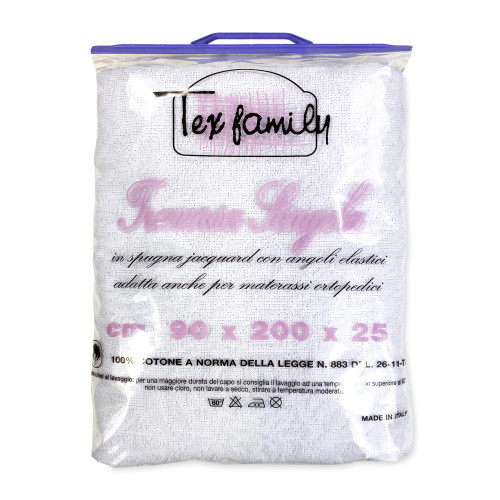 MATRATZENBEZUG AUS REINEM BAUMWOLLFROTTEE TEX FAMILY