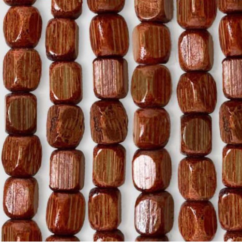 Tenda Perline Legno Handmade - Fili Bamboo 100% Naturale - 100x220 o 120x220 cm - Asta Nera - Uso Interno