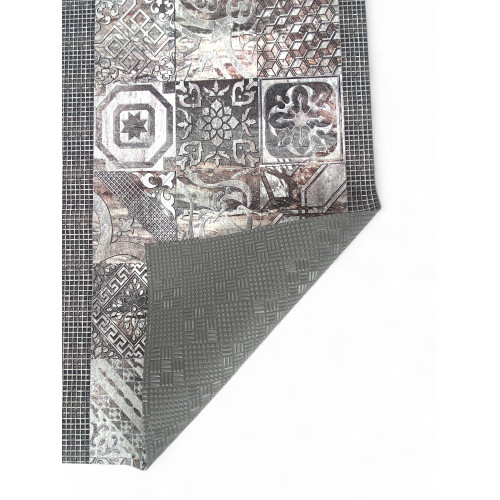 RUG Kitchen Runner Non-slip runner MAIOLICA GREY made in Italy