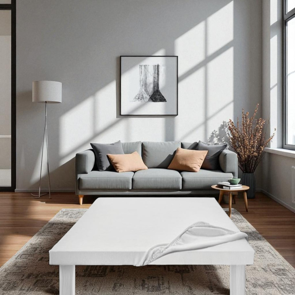 OXFORD Table Protector Springboard Under Tablecloth TABLE PROTECTOR White