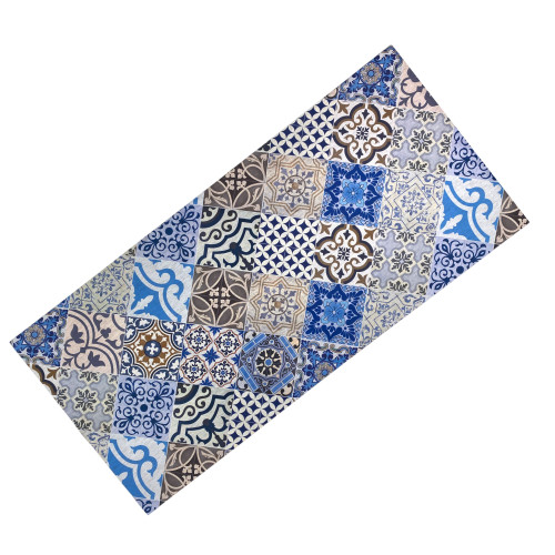 sea blue non-slip kitchen mat