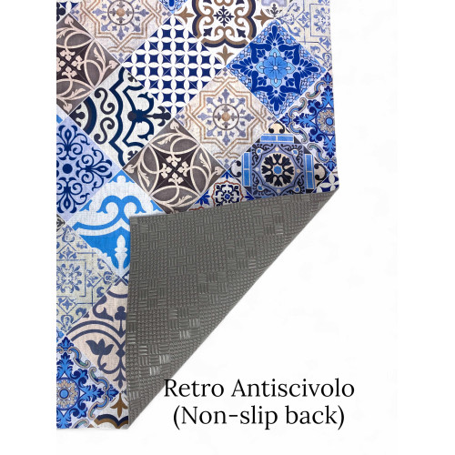 Tapis de passage pour CUISINE Tapis de passage antidérapant majolique fabriqué en Italie