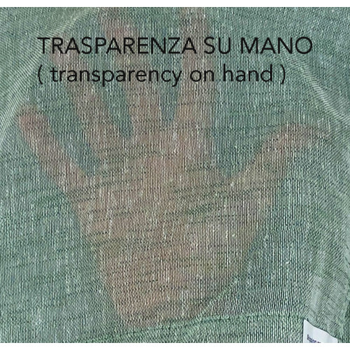 Coppia tendine vetro moderne SIMPLY Verde - tessuto poliestere bouclè semitrasparente, orlino tunnel