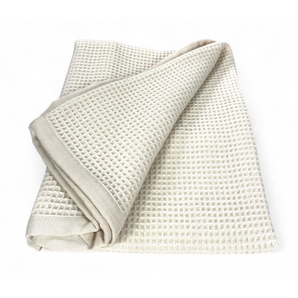 Coperta baby lana Merino & Kashmir nido d’ape – anti-pilling, Made in Italy, per culla navicella carrozzina lettino