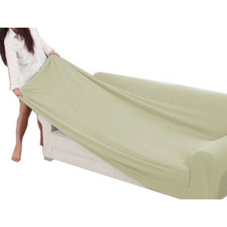 Housse de canapé extensible beige