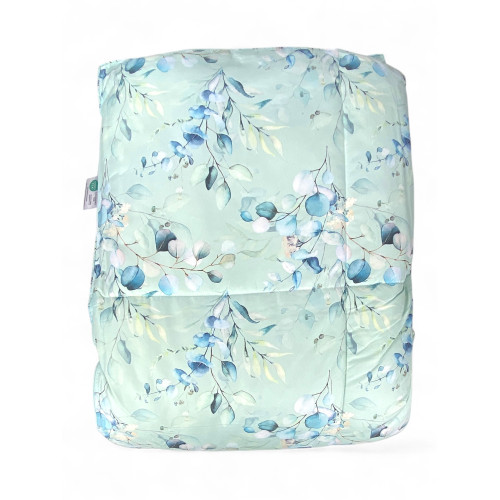 Piumone Matrimoniale Invernale Stream 500 gr - Piumino 80% Piuma 20% Piumino - Fantasia Floreale Verde