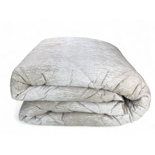 Trapunta Kot Bollicine Beige - Copriletto Invernale in Puro Cotone - Made in Italy, Imbottitura Anallergica