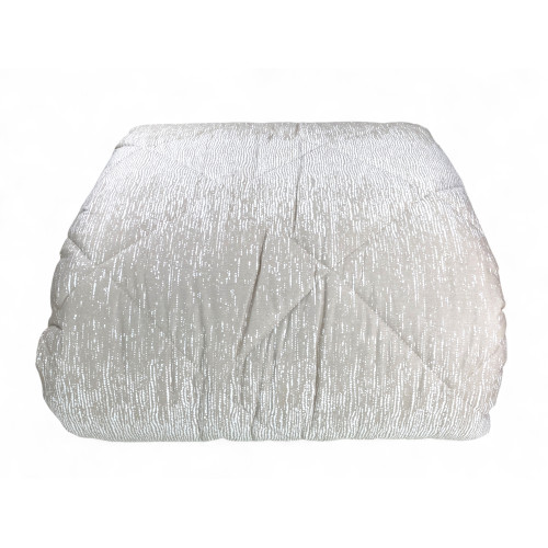 Trapunta Kot Bollicine Beige - Copriletto Invernale in Puro Cotone - Made in Italy, Imbottitura Anallergica