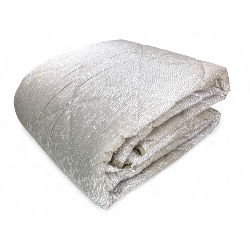 Trapunta Kot Bollicine Beige - Copriletto Invernale in Puro Cotone - Made in Italy, Imbottitura Anallergica