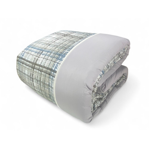 Trapunta Invernale Tirolese Texture Beige - Piumone Letto Microfibra Anallergica 300gr - Made in Italy Calda